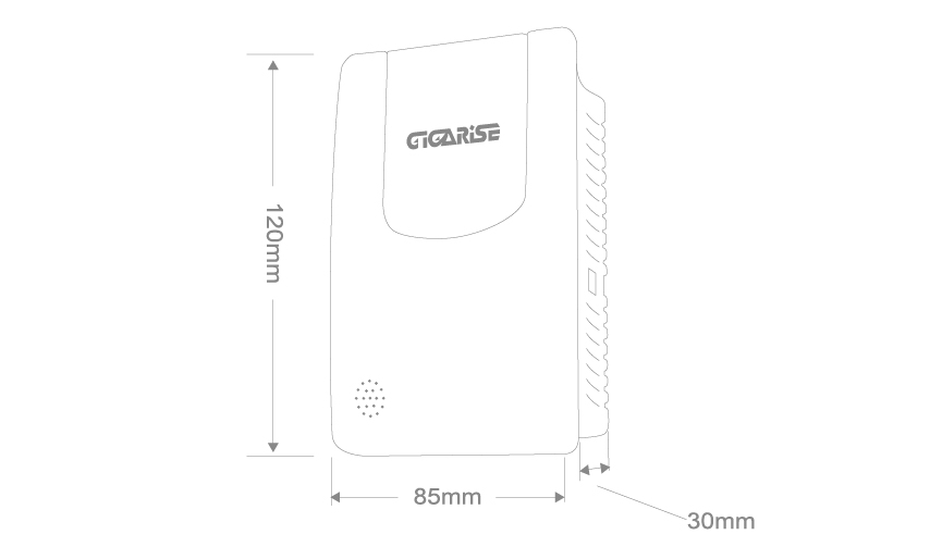 GA1000溫溼度傳送器外型尺寸圖