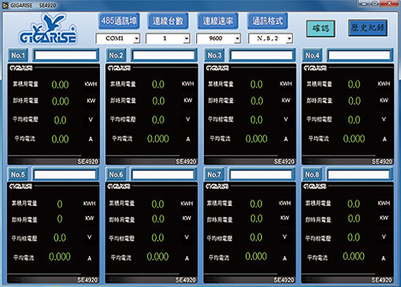 多台 SE4920微電腦交流集合式電錶