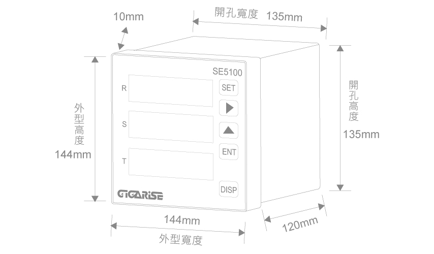 SE5100多功能集合式電表