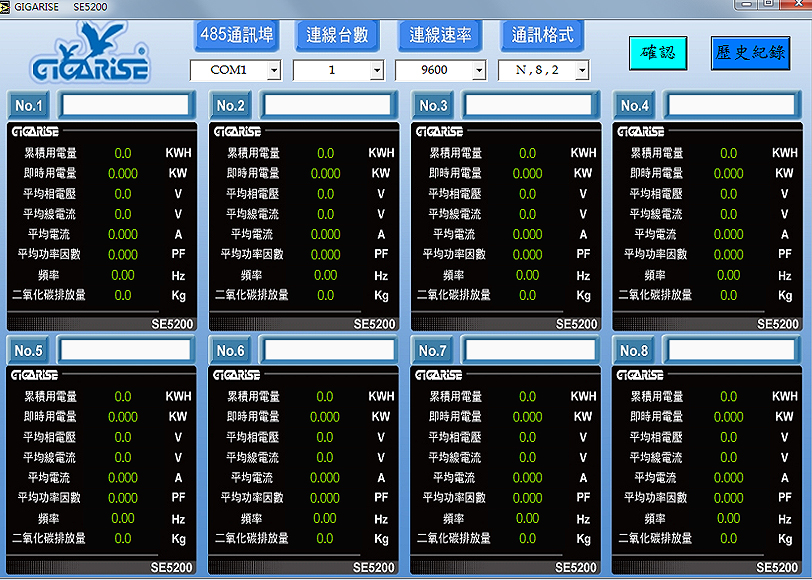 SE5200LCD背光多功能微電腦集合式電表多台