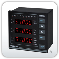 SE5100<br>多功能集合式電錶/三相電壓表/三相電流表</br>